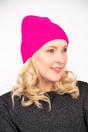 Fuchsia Plain Winter Beanie Hat, Image 1 of 3