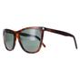 Brown Saint Laurent Brown Square Shiny Medium Havana Solid Green SL 526, Image 2 of 4