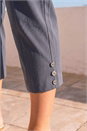 Grey Petite Bengaline Trousers, Image 4 of 4