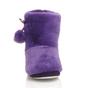 Purple AJVANI Purple Faux Fur Lined Slip On Memory Foam Mules Slippers, Image 6 of 6