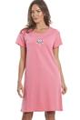 Pink Owl Print Cotton Nightdress, Image 1 of 5