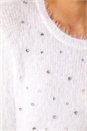 Ivory  Sparkly Fluffy Knit Jumper, Image 5 of 5