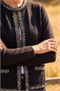 Black Tweed Detail Cardigan, Image 4 of 4
