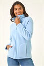 Light Blue  Reversible Fleece Zip Jacket, Image 2 of 6