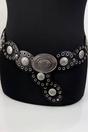 Black Oval Disc Belt, Image 1 of 2