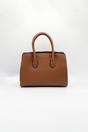 Brown Top Handle Satchel Handbag, Image 5 of 5
