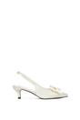 Ivory XY LONDON Ivory Slingback Kitten Heel Bow Pointed Toe Bridal Court Shoes, Image 1 of 6