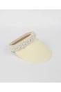 Ivory Rita - Pearl Headband Visor, Image 1 of 1