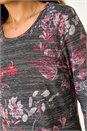 Red Stretch Floral Print Tunic, Image 5 of 5
