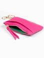 Fuchsia Faux Leather Card Holder Wallet, Image 2 of 2