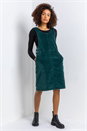 Forest  Button Corduroy Pinafore Shift Dress, Image 5 of 5