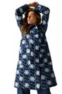 Blue Orla Kiely Floral Long Jacket, Image 4 of 4