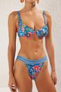 Multi WOVCOR Multi Textured Regular Waist Bikini Bottom with Minimal High Leg Fit, Image 2 of 3
