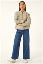 KHAKI Petite Quilted Puffer Jacket, Image 2 of 5