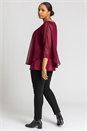 Wine Curve Textured Spot Overlay Top, Image 2 of 5