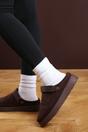 Brown 'Aurelia' Slip On Adjustable Strap Mini Boots, Image 1 of 7