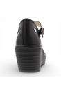 Black Womens Contemporary Wedge Sandals -Yuna, Image 3 of 4