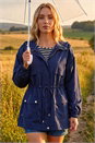 Navy  Shower Resistant Rain Jacket, Image 2 of 4