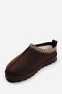 Brown 'Oak' Aztec Detail  Fur Lining Mini Boots, Image 3 of 3