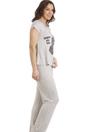Grey Camille Lingerie Grey Zebra Motif Pyjama Set, Image 2 of 5