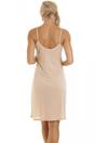 Beige Camille Lingerie Beige Knee Length Cling Resistant Full Slip Chemise, Image 2 of 5