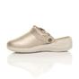 Gold AJVANI Gold Low Wedge Slingback Clogs Mules, Image 3 of 6