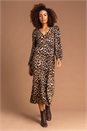Neutral Animal Print Midi Dress, Image 1 of 5
