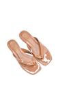 Taupe 'Rio' Thong Strap Slip On  Flip Flop Square Toe Slide, Image 5 of 5