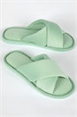 Green Cross Over Open Toe Slipper, Image 2 of 5