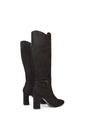 Black 'Olly' Knee High Boots With Block Mid Heel, Image 4 of 5