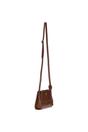 Tan Compact Real Leather Shoulder Bag, Image 3 of 5