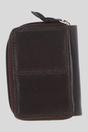 Chocolate Real Leather Compact Purse, Image 3 of 3