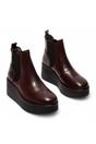 Red Womens Heel Ankle Platform Boots-HELY268, Image 2 of 5
