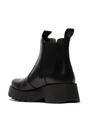 Black Womens Soft Chelsea Ankle Boots-MEDI789, Image 4 of 5