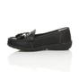 Black Comfort Boat Shoes Loafers, Image 3 of 8