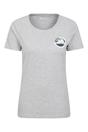 Grey Lake District Tree Ring Organic TShirt, Image 1 of 4