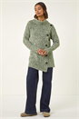 Green Roll Neck Button Detail Jumper, Image 2 of 5
