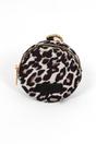Cream Leopard Round Coin Purse, Image 1 of 3