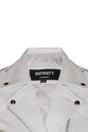 White Womens Leather Biker Jacket - Mansfield, Image 4 of 4