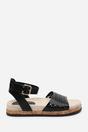 Black Where's That From Black Banyan Double Strap Flatform Sandal, Image 2 of 6