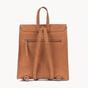 Tan 'MARGARET' Distressed Vintage Real Leather Flap Over Backpack, Image 3 of 4