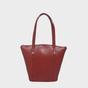 Red 'MELANIE' Croc Real Leather Unlined Bucket Bag, Image 1 of 1