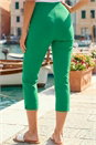 Emerald Green Cropped Stretch Trouser, Image 3 of 4