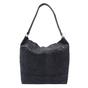 Navy 'Esme' Python Snake Real Leather Slouchy Hobo Bag, Image 2 of 3
