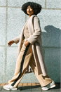Tan Side Stripe Wide Leg Trouser, Image 7 of 7