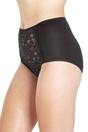 Black 3 Pack Lace Front Full Briefs, Image 4 of 4