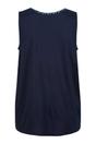 Navy Janessa Patterned Sleeveless TShirt, Image 2 of 3