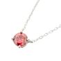 Red Ruby Moissanite Crystal Sterling Silver Necklace, Image 1 of 2