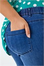 Blue Curve Stretch Denim Jegging, Image 5 of 5