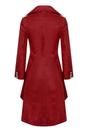Red Womens Gothic Victorian Coat-Accra, Image 3 of 4